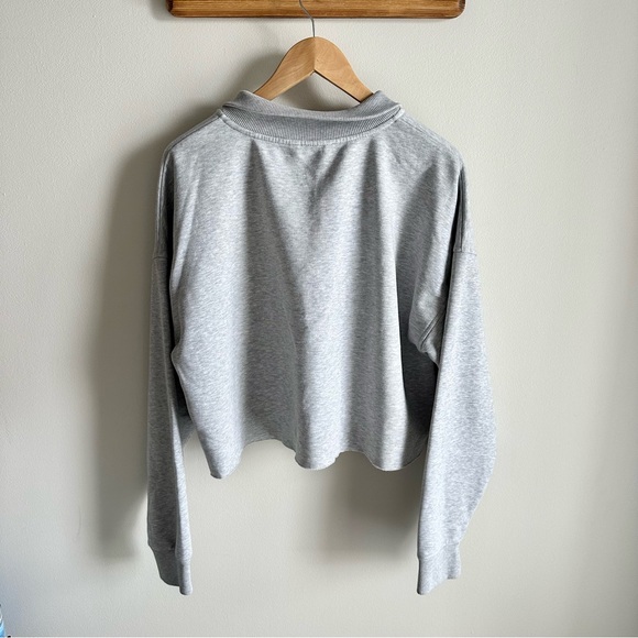 calvin klein cropped quarter zip sweater - Picture 2 of 4